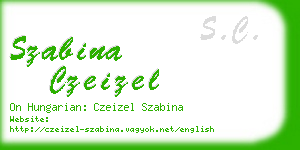 szabina czeizel business card